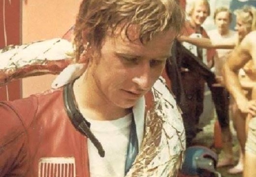 Jarno after winning the GP 250cc in Brno 1972